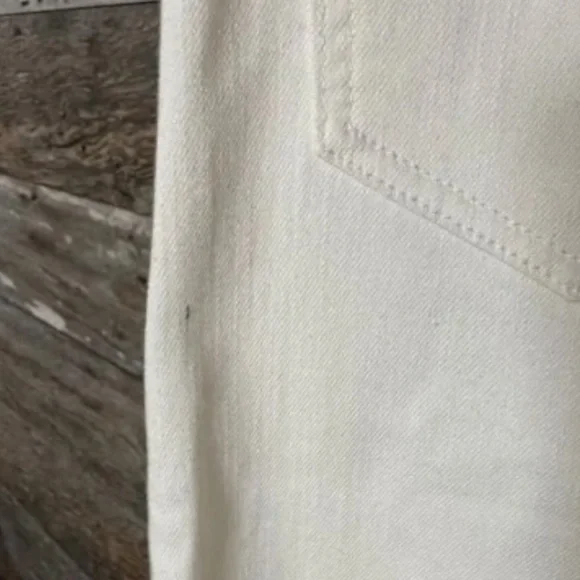 JOE’S JEANS Cream Midi Skirt w/ Front Slit and High-Rise Midi